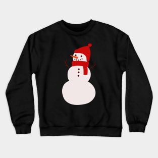 Snowman in Red Crewneck Sweatshirt